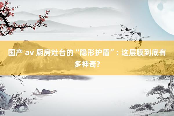 国产 av 厨房灶台的“隐形护盾”: 这层膜到底有多神奇?